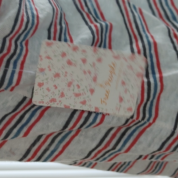 🔥🔥🔥WE THE FREE people Best Night Red white blue Linen tank NWT XS - Picture 5 of 11